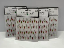 Christmas Lights Sticker Embellishment, Paper Studio 2025, Rhinestone Glitter