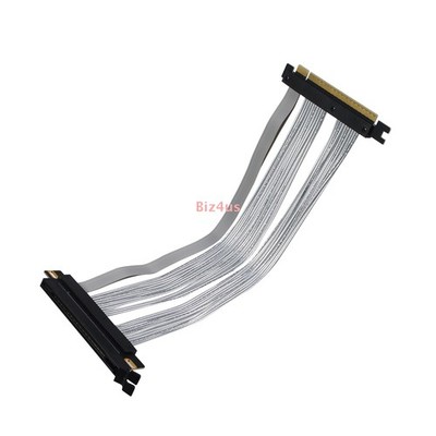 180 Degree PCIE 4.0 Extension Cable 16x Shielded GPU Riser High Speed Cable 30cm