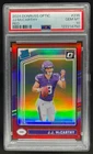 2024 Donruss Optic J.J. McCarthy Red Rated Rookie #4/125 Vikings PSA 10
