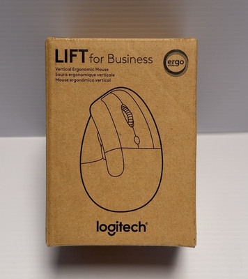 NEW! Logitech Lift for Business Left Vertical Ergonomic Wireless Mouse Graphite