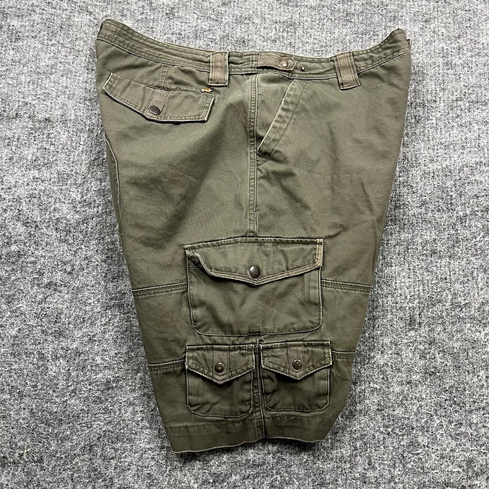 Pantalones Cortos AKOO Para Hombres 42 Verde Carga Sueltos Militares Hip Hop Rap TI Patinador Foto 4 de 4