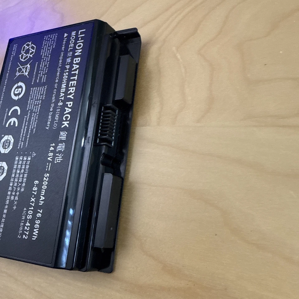 Batería genuina P150HMBAT-8 6-87-X710S-4271 4272 4273 para P170 P170HM P170EM Foto 2 de 4