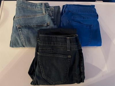 3 Pair Lot Brand Name Jeans Size 4 Old Navy Yummie To The Core 28'' Inseam