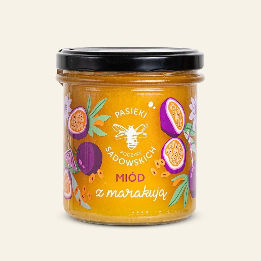 Sadowski Bee Gardens Honey with passion fruit 430g