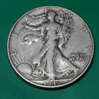 1942 P Mint Walking Liberty 90% Silver USA Half Dollar