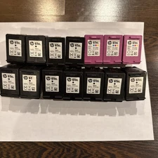 Lot of 14 Empty HP61  XL Black & Color Ink Cartridges Never refilled Virgin HP