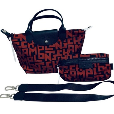 Longchamp Le Pliage LGP 2Way Shoulde Bag & Pouch Set of 2