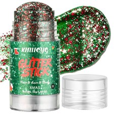 Red White Green Glitter Stick for Hair Face Body Christmas Mexican 1.06 oz