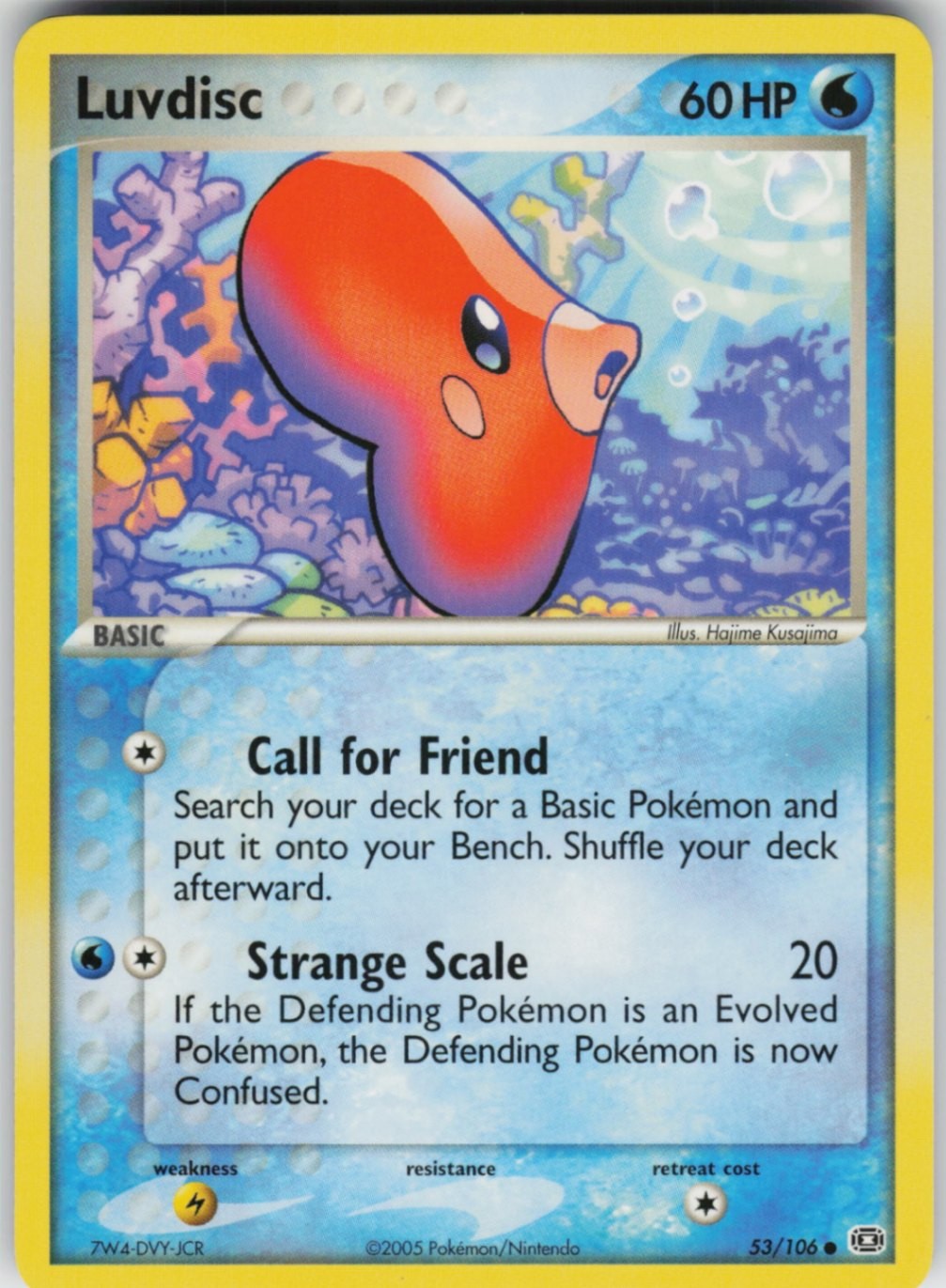 Pokemon TCG Luvdisc 53/106 Emerald Common card Normal NM