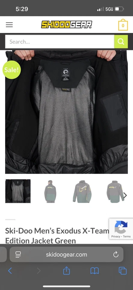 Ski Doo Manteau Exodus Edition X Team Jacket Size M - Image 4 of 4