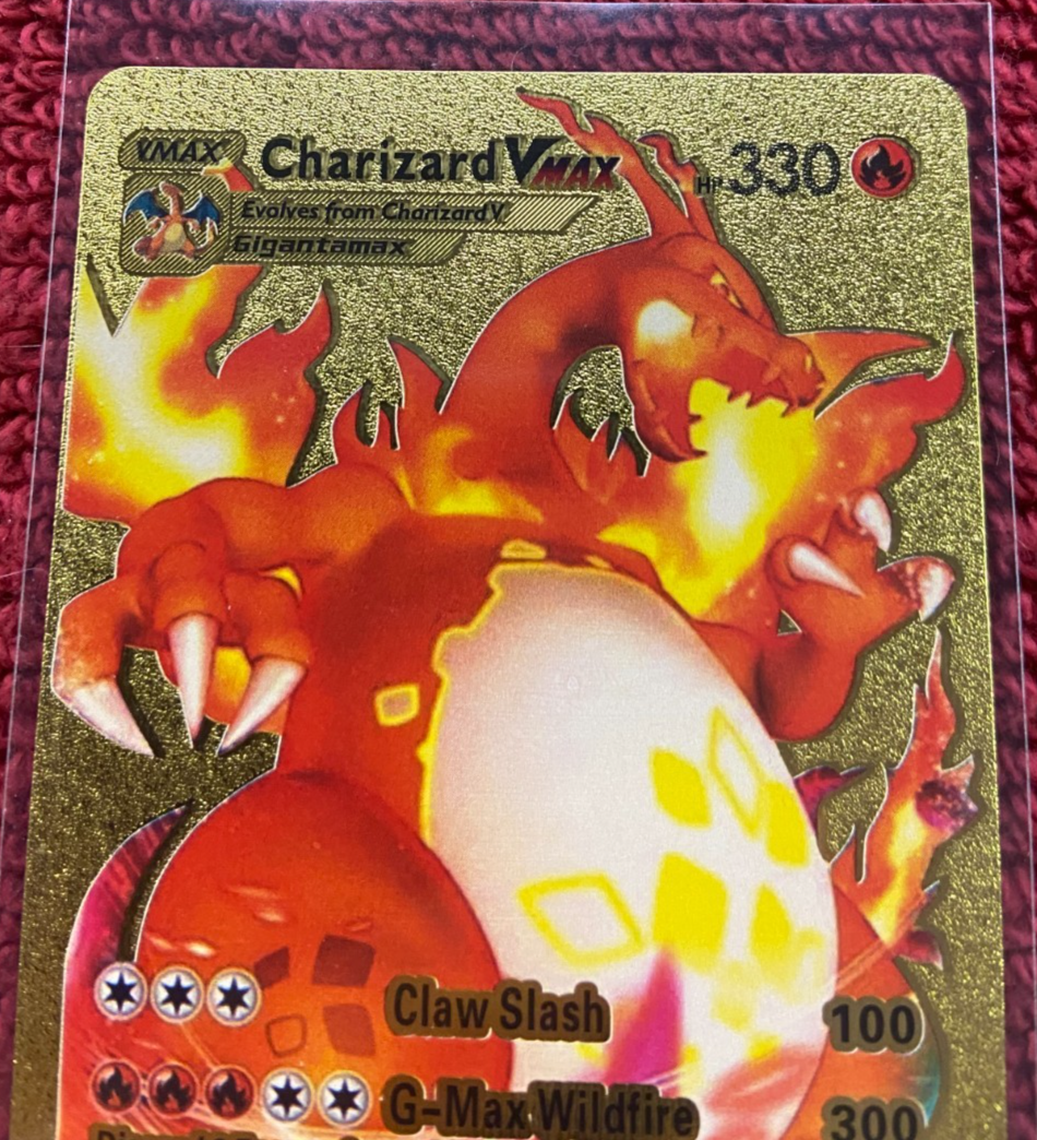 Pokemon Golden Foil, Charizard V Max HP330 GMAX Wildfire 300, 20