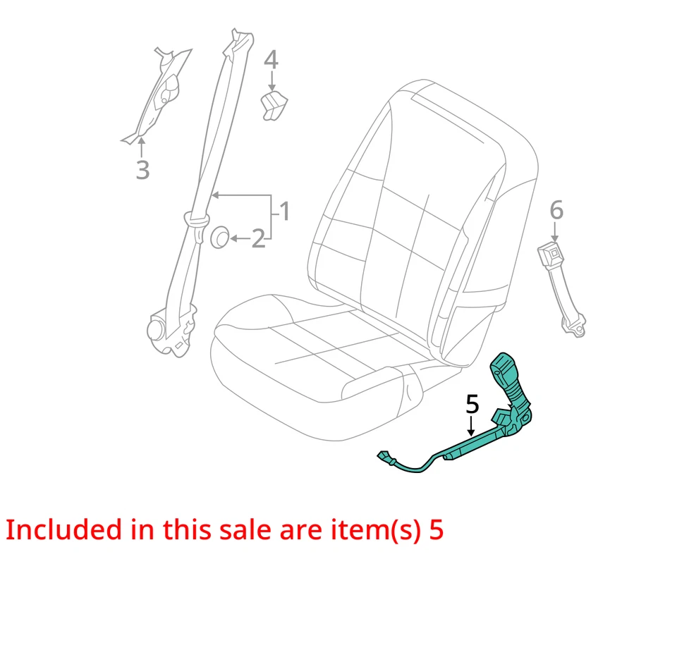 Cinturón de seguridad cubo delantero hebilla pasajero se adapta a 11-15 MKX 10240473 Foto 4 de 4