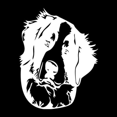 Berner Bernese Mountain Head Portrait Dog Decal Sticker White Die Cut Vinyl