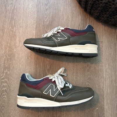 Aimé Leon Dore x New Balance 997 Made in USA Dark Moss Angora Size 10 Worn Once