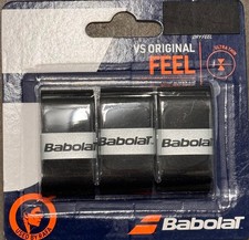 Babolat VS Original Black Pack of 3 Tennis Racquet Overgrip