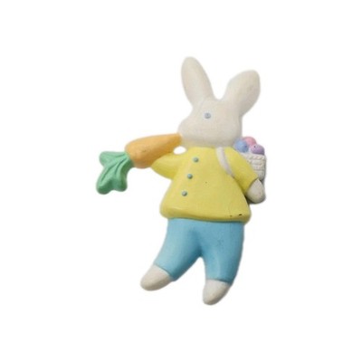 Hallmark Bunny Rabbit Pin Brooch Plastic Easter  Retired Collectible Vintage 89