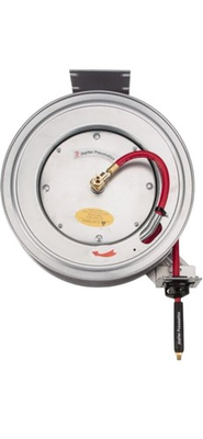 #ad #ad PRO SOURCE Hose Reel with Hose: 3 8quot; ID Hose x 50#x27; Spring Retractable $169.99