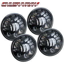 4Pcs 5.75" inch Round LED Headlights High-Low Beam for Jaguar XJ6 XJS XJ12