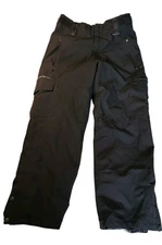 Ocean and Earth Men's Black Snowpants OE PRO Ski/Snowboard, Size Medium