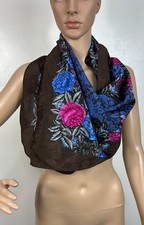 Albert Nipon Collection XIIX Japan Scarf Floral Print Silk Vintage