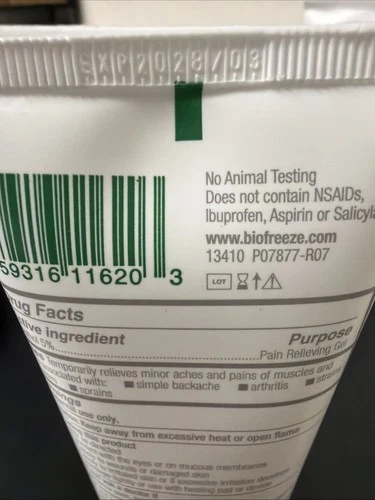 4 Pck Biofreeze *Professional* Gel Menthol Pain Relief Colorless 4oz Exp 07/28 image 3