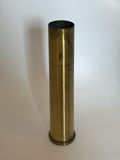 Massive Messing Hülse / Deko Zylinder Vintage Industrial Objekt 951 g