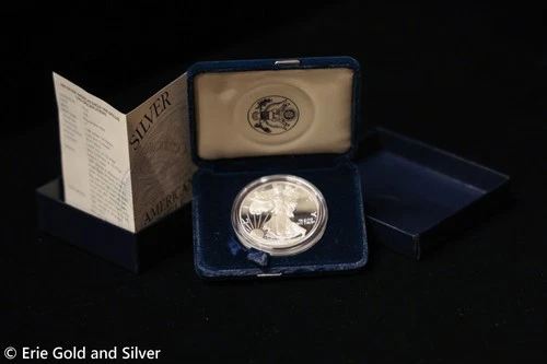 1996 Proof American Silver Eagle – 1 oz Silver Coin in OGP