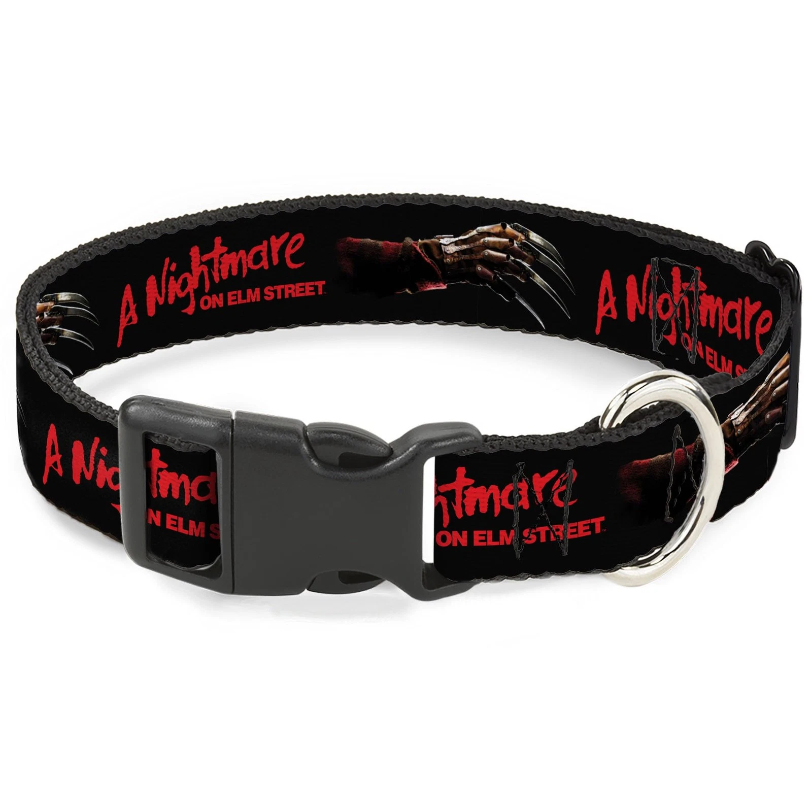 Warner Bros. Horror Movies Pet Collar, Dog Collar Plastic Buckle, A Nightmare on