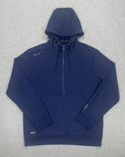 RLX Ralph Lauren Full Zip Navy Hoodie Sweatshirt 201001 Men's Large $198