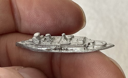 4 Vintage Unpainted Home Cast ? Waterline Lead Toy Small Miniature Ships #F3-527 - Imagen 7 de 12