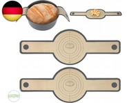 2 StüCk Silikon Backmatte Brot FüR Dutch Oven, Brotschlinge Mit Langen Griffen,