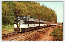 Vintage B&O Capitol Limited Train Postcard Harpers Ferry 1971 Photochrome