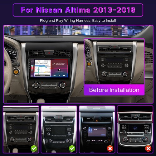 9in Android 15 Car Stereo GPS Navi 2+32G for Nissan Altima 2013-2018 ...