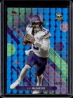 2025 Topps Finest JJ McCarthy Blue Geometric Refractor #/99 Vikings