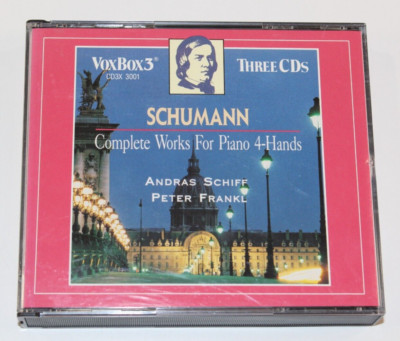 Robert Schumann Complete Works Piano 4-Hands CD 1991 Oop Disc Schiff Frankl Vox3