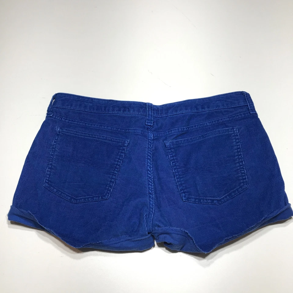 Arizona Jean Co. Shorts Juniors Size 9 Cuffed Blue Corduroy 5 Pocket Stretch - Image 2 of 4