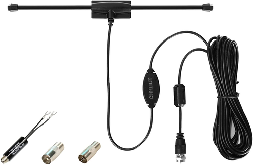 Universal FM Radio Dipole Antenna Screw F Male Plug for Home AV Audio Stereo Rec