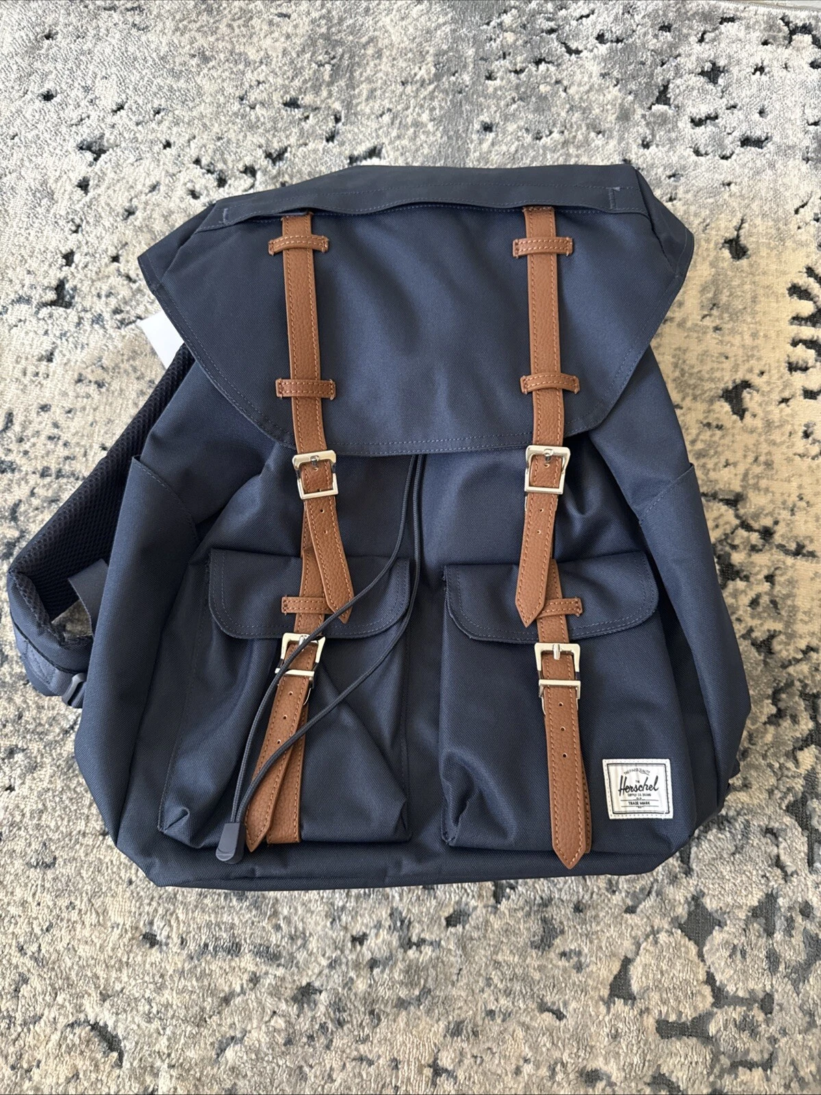 Herschel Supply Co Buckingham Navy Blue Large 33L Rucksack School Backpack NWT