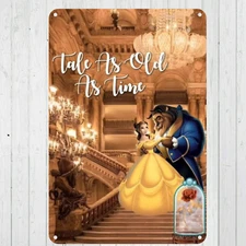 A Tale As Old As Time Custom 10"x14" Metal Wall Art Sign Office Home Mancave