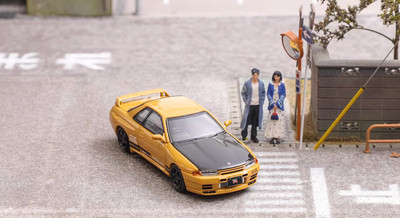 ZD FH 1:64 Yellow JDM Skyline GTR R32 S-Tune Sports Model Diecast Metal Car BN