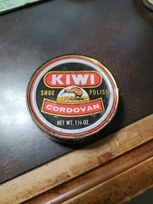 Vintage KIWI Cordovan Shoe Polish Tin