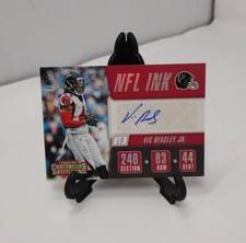 2018 Panini Contenders Vic Beasley Jr. NFL Ink Gold Auto #/25 SP Atlanta Falcons