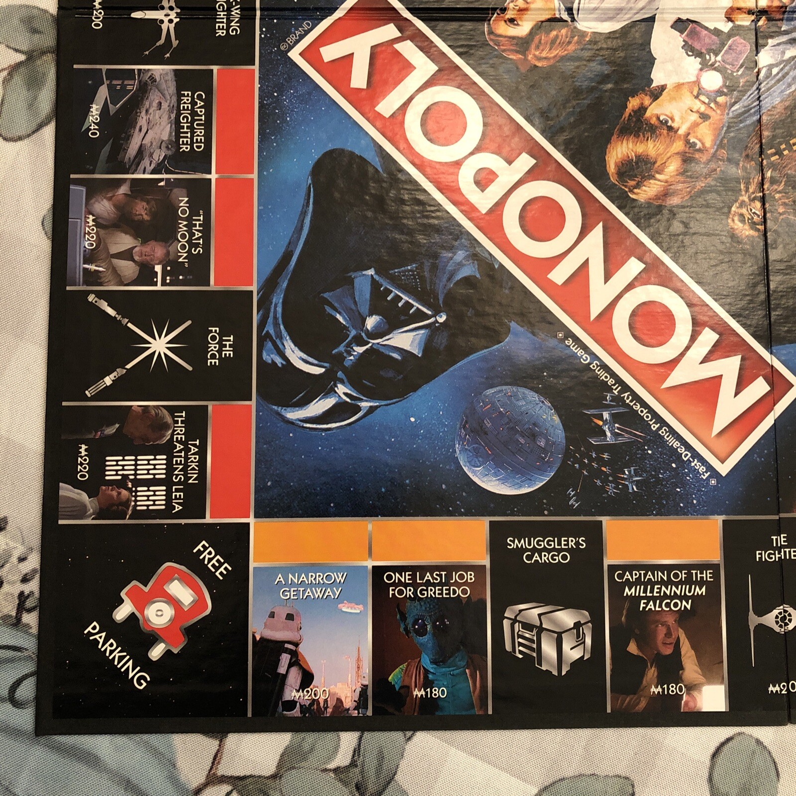 Star Wars Wall Art Poster Game - Monopoly 40th Anniversary Replacement Board