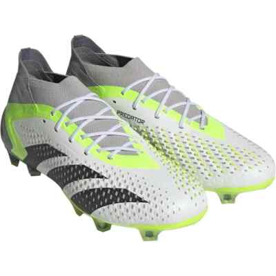 Adidas Predator Accuracy.1 FG White Volt Mens size 12 Soccer Cleat GZ0035