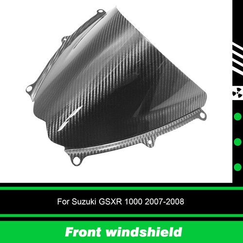 100% Real 3K Dry Carbon Fiber Windshield Windscreen For 2008 Suzuki GSXR 1000 K8 - Picture 4 of 12