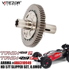57T M0.8 Slipper Clutch Spur Gear Set ARA310949 For Arrma 1/8 TYPHON 4X4 3S BLX