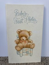 Vintage 1990  s Hallmark Teddy Bear  Baby  s First Photos  Album. 24 Photos.