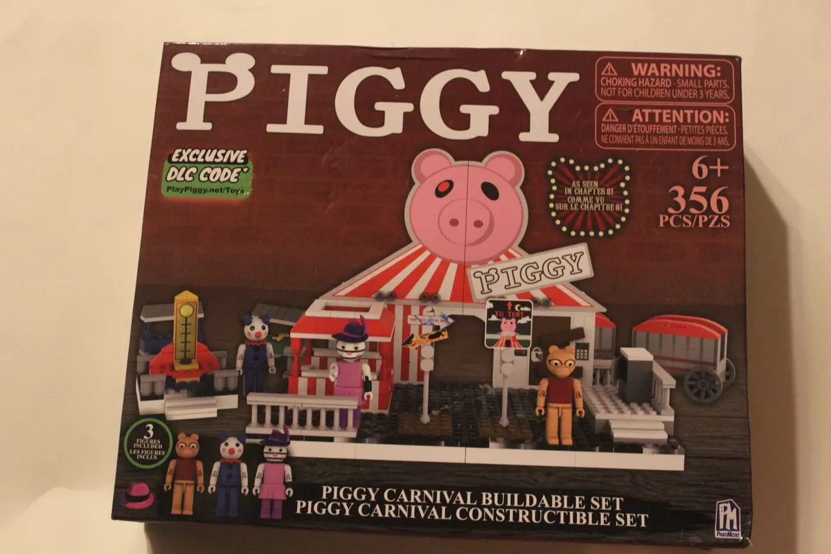 PIGGY Roblox Carnival Buildable Building Set w/ Figures & DLC Code