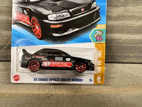 BOGO % Hot Wheels 98 Subaru Impreza 22B STi Version schwarz The 90S xploraf LOT X - Bild 2 von 3