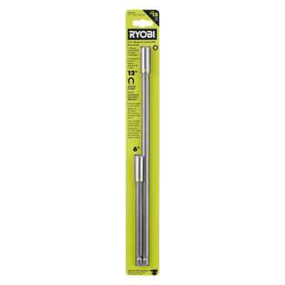 6 in. and 12 in. Magnetic Impact Bit Extensions (2-Piece)